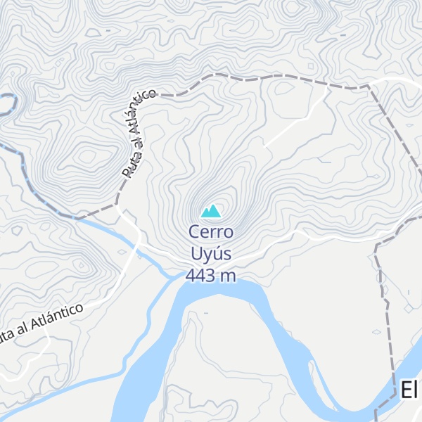 Map of Cerro Uyús
