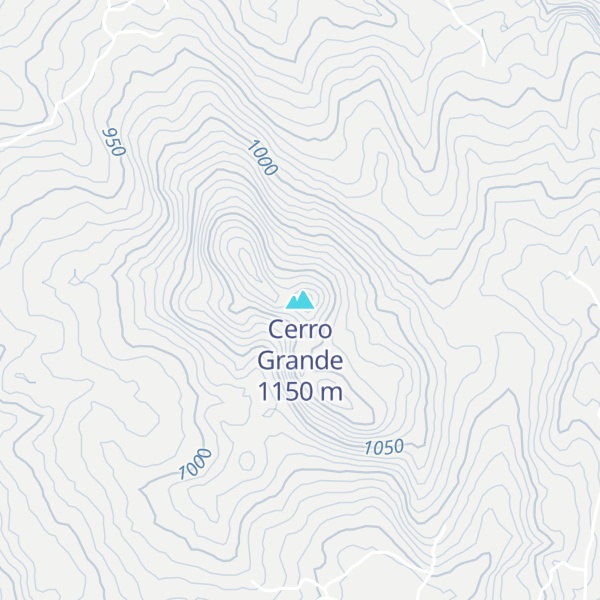Map of Cerro Grande