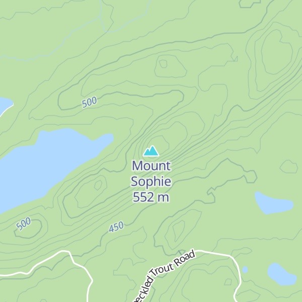 Map of Mount Sophie