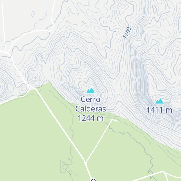 Map of Cerro Calderas