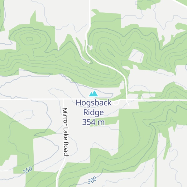 Map of Hogsback Ridge