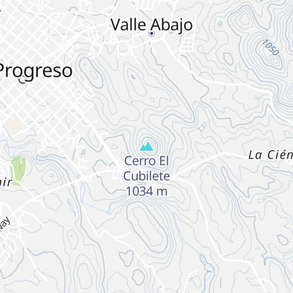 Map of Cerro El Cubilete