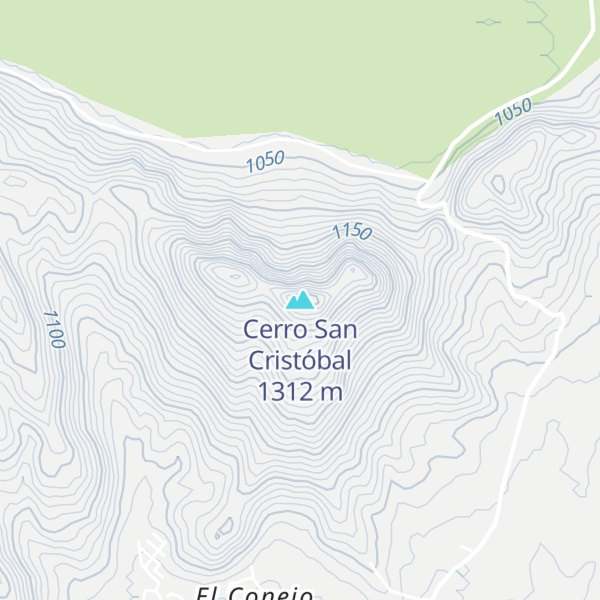 Map of Cerro San Cristóbal