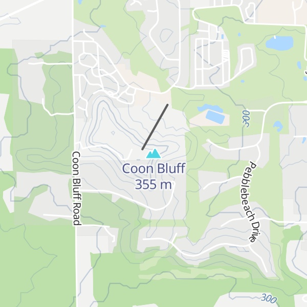 Map of Coon Bluff