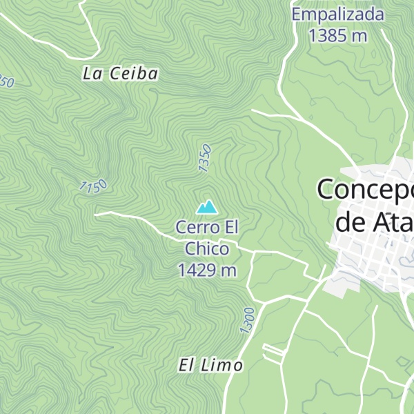 Map of Cerro El Chico