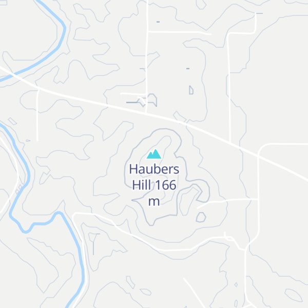Map of Haubers Hill