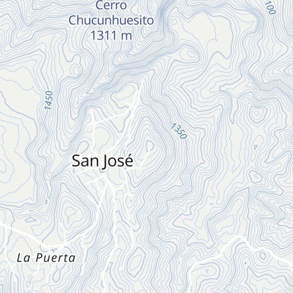 Map of Cerro Santiago