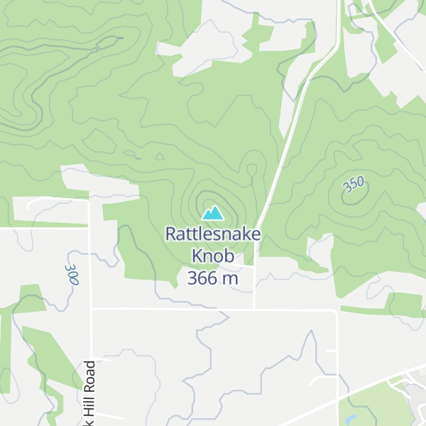 Map of Rattlesnake Knob