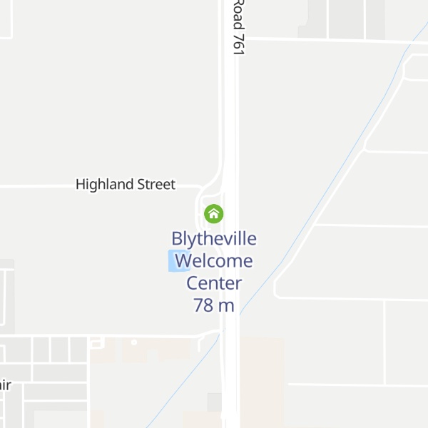 Map of Blytheville Welcome Center