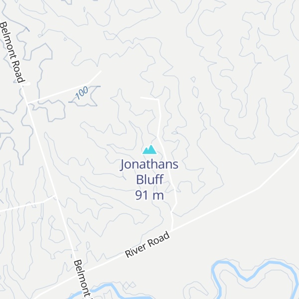 Map of Jonathans Bluff