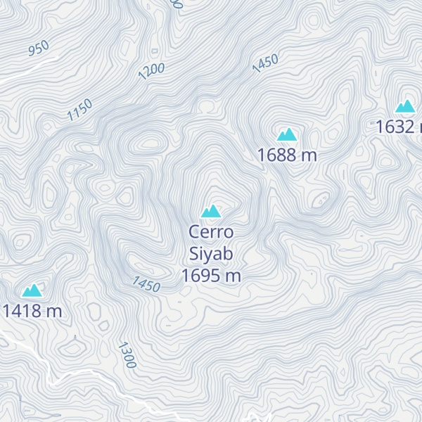Map of Cerro Siyab