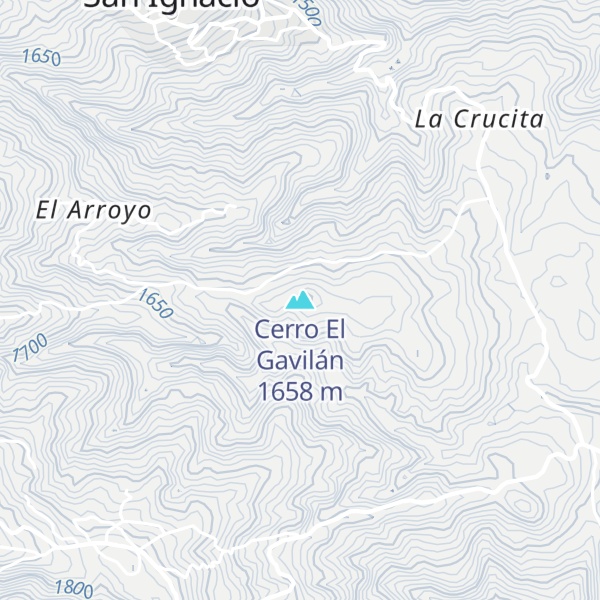 Map of Cerro El Gavilán
