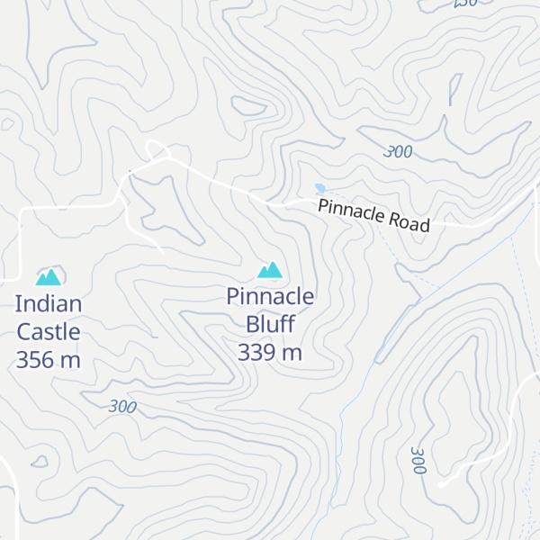 Map of Pinnacle Bluff