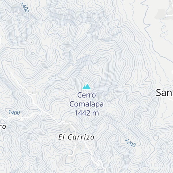 Map of Cerro Comalapa