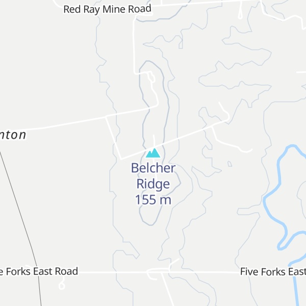 Map of Belcher Ridge