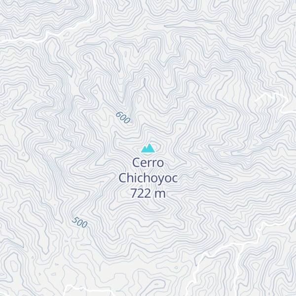 Map of Cerro Chichoyoc