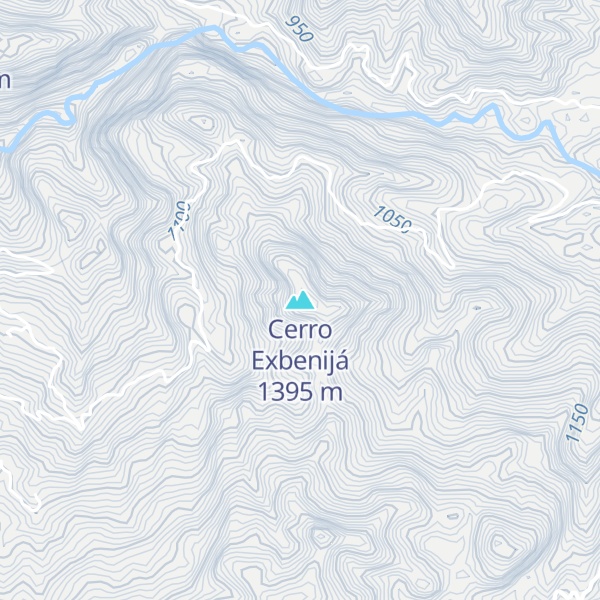 Map of Cerro Exbenijá