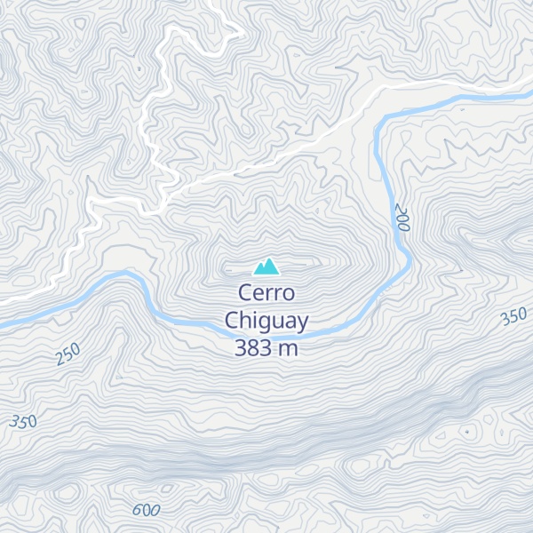 Map of Cerro Chiguay