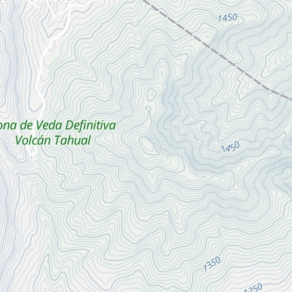 Map of Volcán Tahual