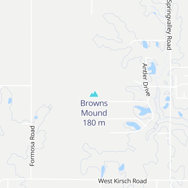 Map of Browns Mound