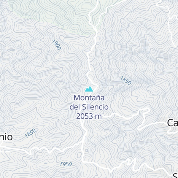 Map of Montaña del Silencio