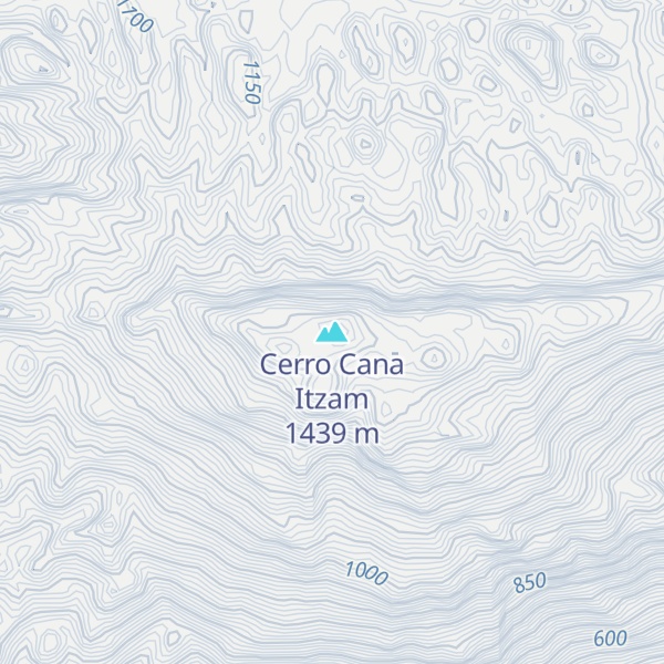 Map of Cerro Cana Itzam