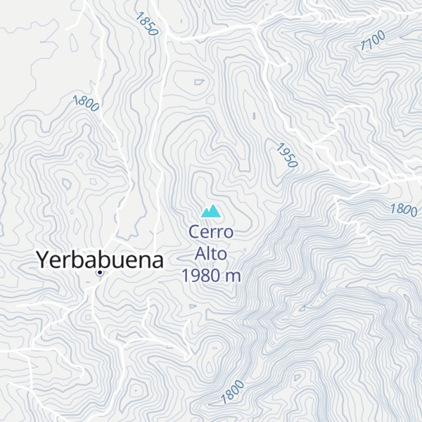 Map of Cerro Alto