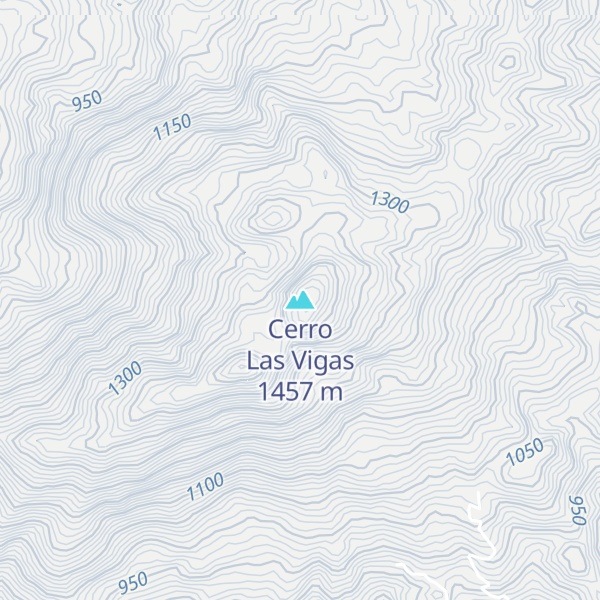 Map of Cerro Las Vigas