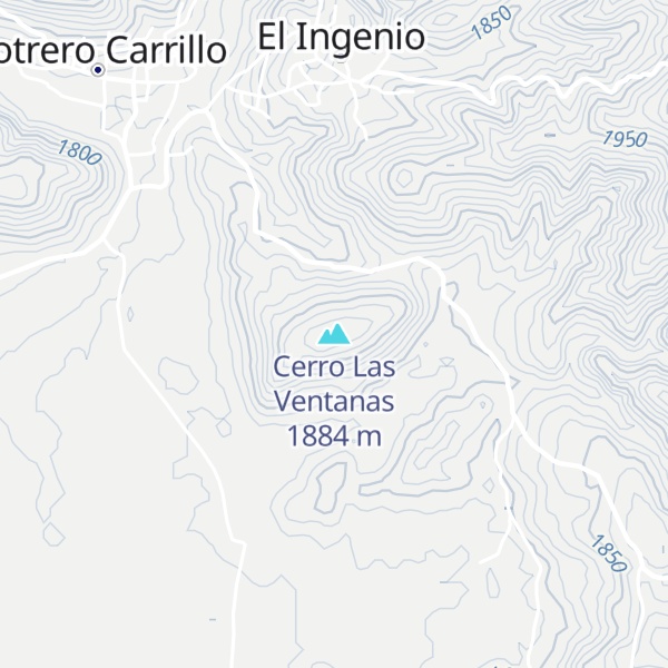 Map of Cerro Las Ventanas