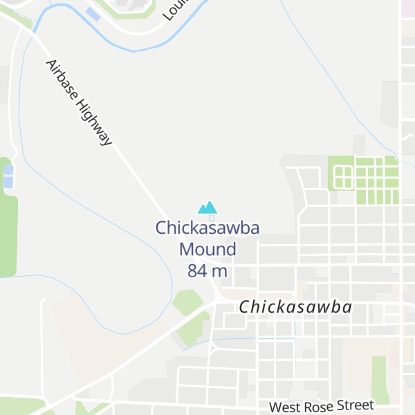 Map of Chickasawba Mound