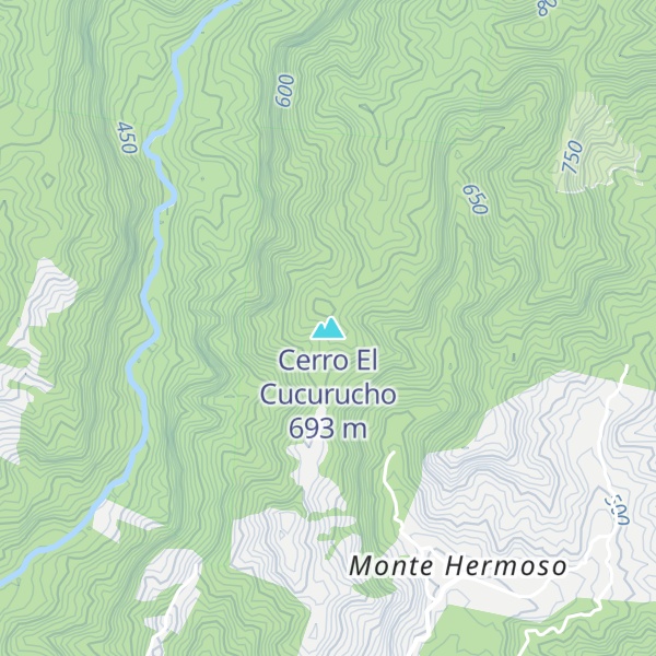 Map of Cerro El Cucurucho