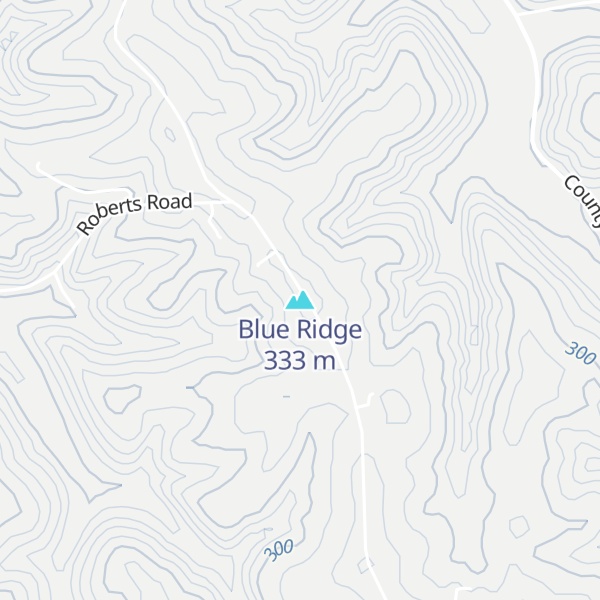 Map of Blue Ridge