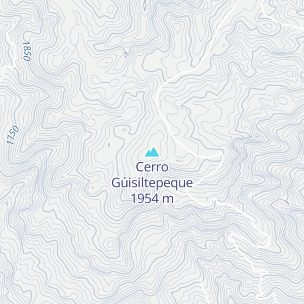 Map of Cerro Gúisiltepeque