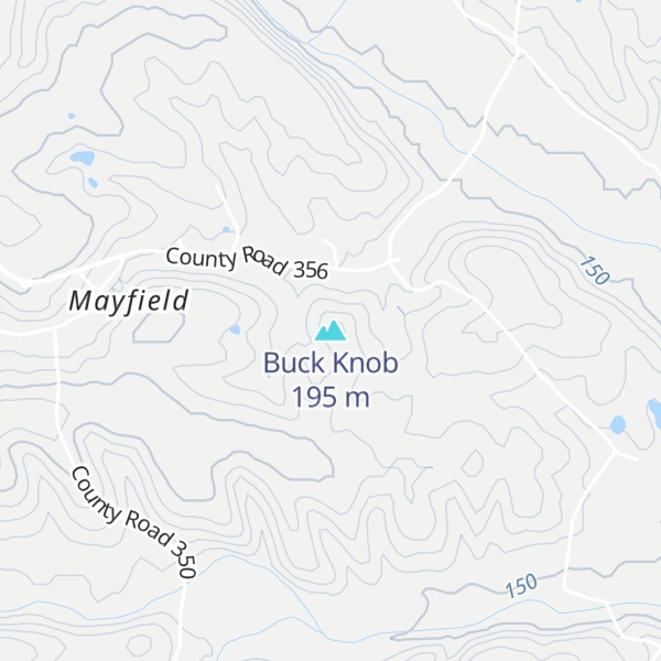 Map of Buck Knob