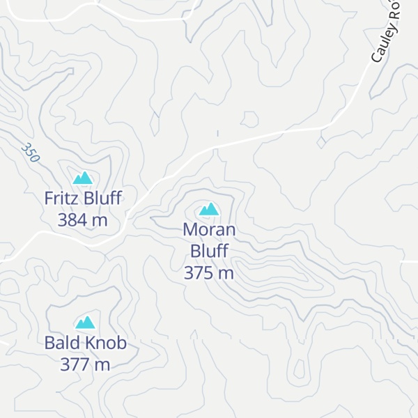 Map of Moran Bluff
