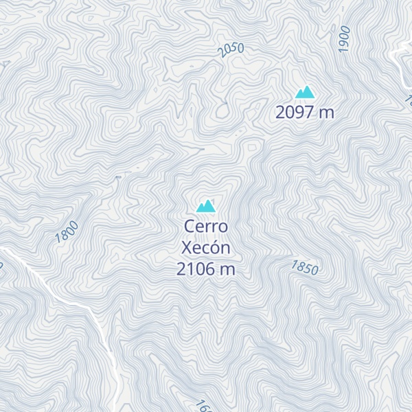 Map of Cerro Xecón