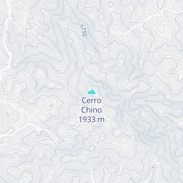 Map of Cerro Chino