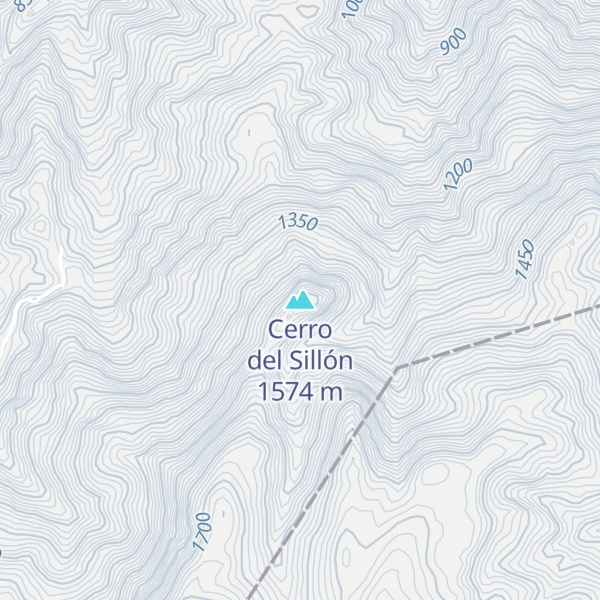 Map of Cerro del Sillón