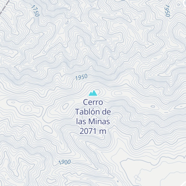 Map of Cerro Tablón de las Minas