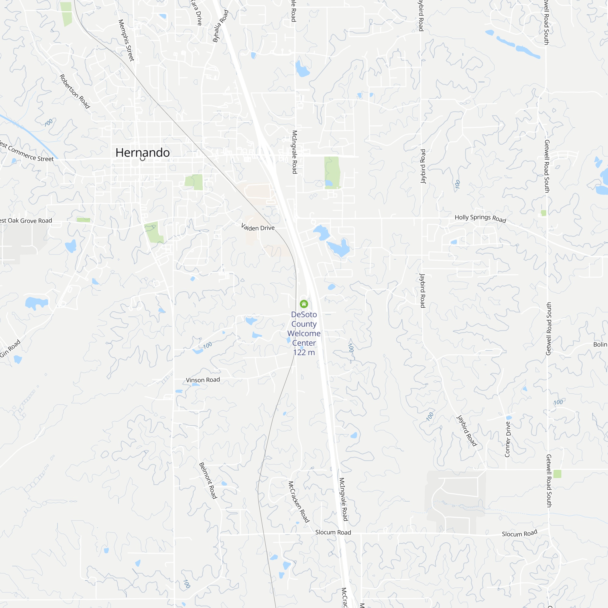 DeSoto County Welcome Center map