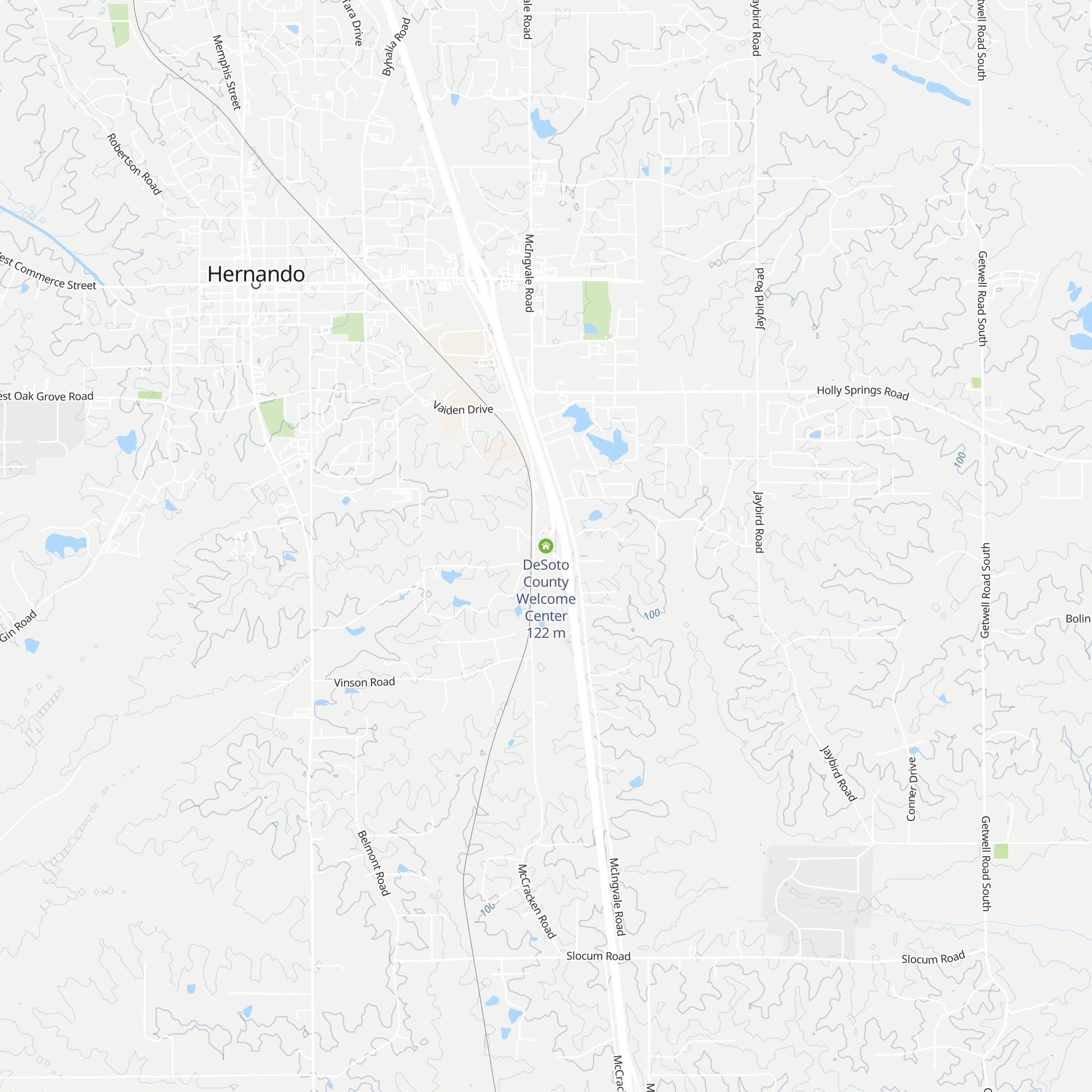 DeSoto County Welcome Center map