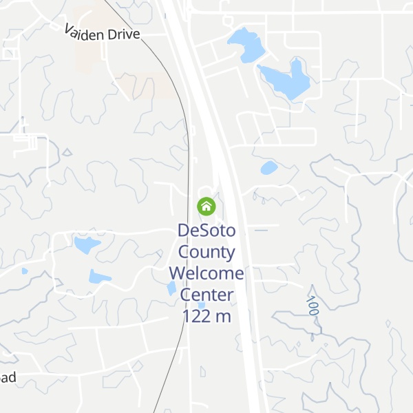 Map of DeSoto County Welcome Center