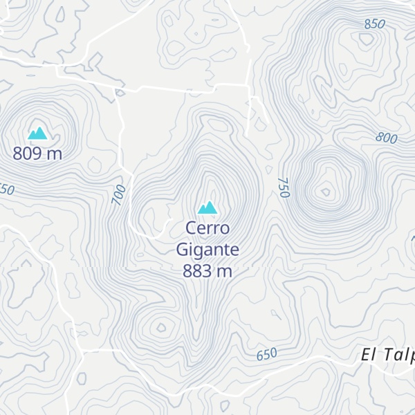 Map of Cerro Gigante