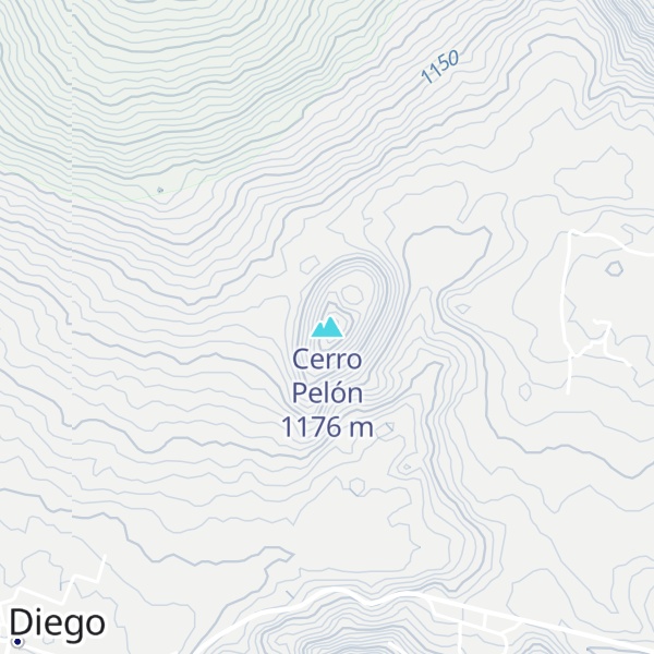 Map of Cerro Pelón