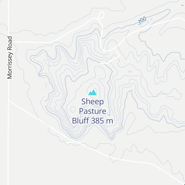 Map of Sheep Pasture Bluff