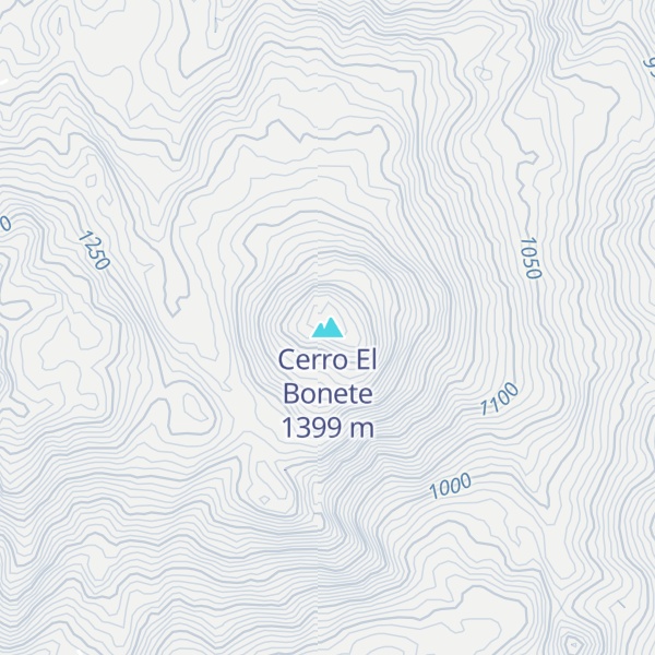 Map of Cerro El Bonete