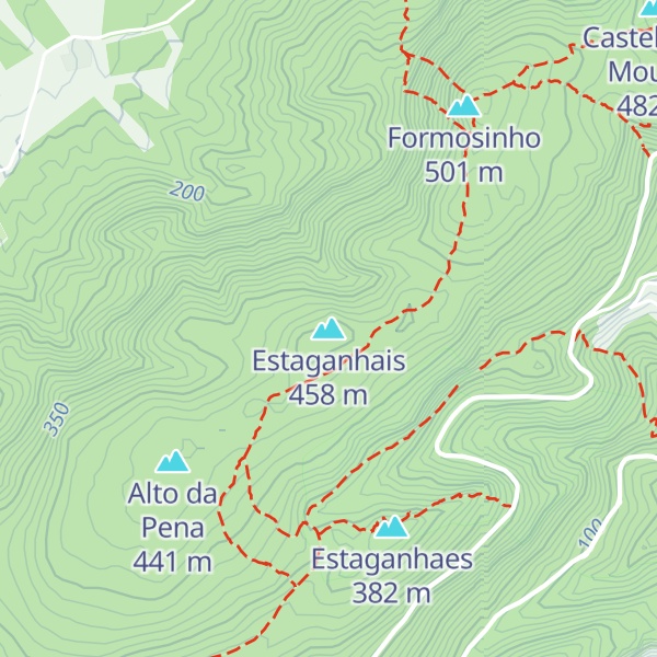 Map of Estaganhais