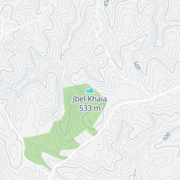 Map of Jbel Khaïa