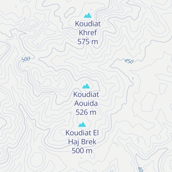 Map of Koudiat Aouida