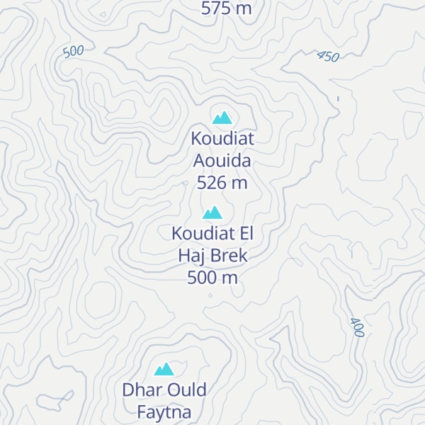 Map of Koudiat El Haj Brek